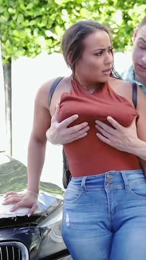 FreeUse Milf - Curvy Latina Carmela Clutch Lets Her Stepson Play With Her Huge Tits And Milf Pussy   Clip 1