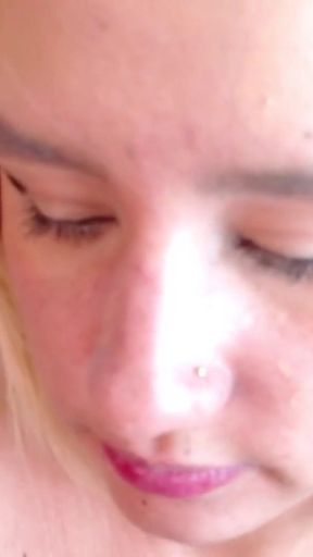 FUCKING BLONDE'S MOUTH AND PUSSY HARD   Clip 1
