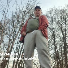 Public park masturbation - almost caught cumming