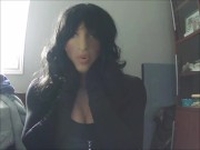 Cute Angels Pt3! Shy female mask Angel pleasures her rubber pussy :3 help her out