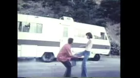 Vintage Nubian couple engage in classic hot sex