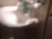 Ts Shemale masturbates in the bath finishing with cum