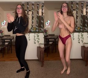 Pushing the boundaries on TikTok by doing it topless