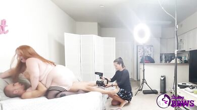 SluttyBBWs - BTS with BBW redhead slut Julie Ginger