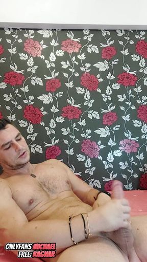 Full body muscle and big cumshot