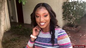 sizi sev needs help laying the pipe! gets bbc down her throat!