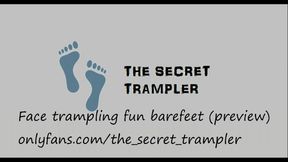 Face trampling fun barefeet (preview)