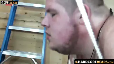 Billionaire Bear Takes Down Chubby newbie in Blazing Gay Biker Gang Frenzy with Cock Ring