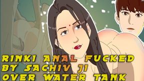 Rude Sachiv ravishes Rinki's arse in Panchayat parody's steamy Hindi sex romp, Part 2.