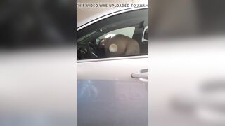 Fucking the vehicle window