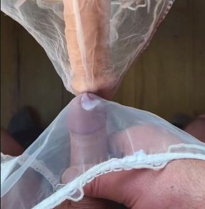 Panty Frotting with My Dildo