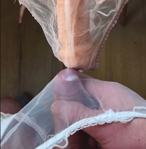 Panty Frotting with My Dildo