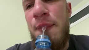 Alpha Fills a Bottle with His Saliva(snot)
