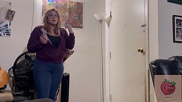 Stepson discovers stepmom does porn and gives her his big cock