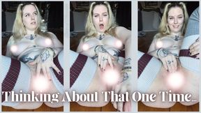 Thinking About That One Time.... - Dessa Cado - Blonde - Masturbation - Thigh Socks - Big Dildo