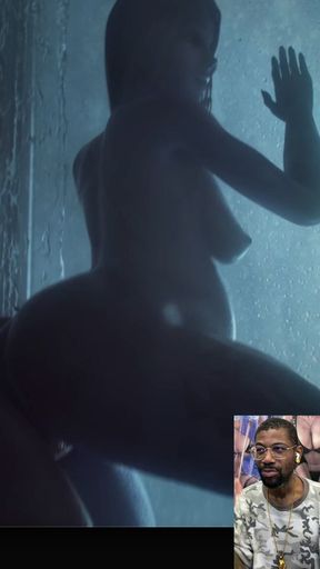 Pregnant Widowmaker Getting Her Tight Purple Pussy Fucked From Behind & Creampied