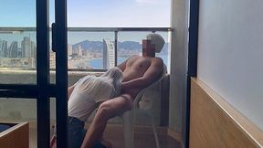 Hotel Receptionist's Blowjob Helps Me Reach Climax