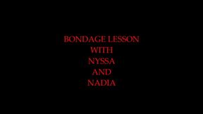 Bondage lesson with Nyssa and Nadia (MP4) Format