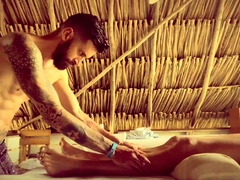 a massage with a happy ending on the beach