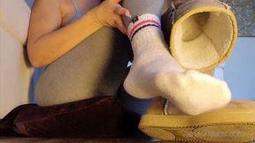 Xana's Ugg Boots and Athletic Socks HD