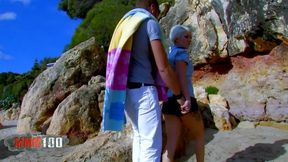 milky cooper and leo galvez anal sex fun at the beach