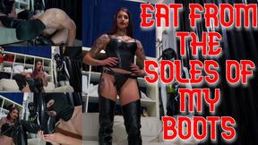 Eat from the soles of my boots