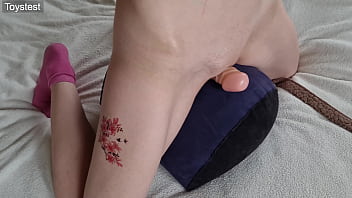Found Secret Stepsister&#039_s Sex Tape where she was Humping her Sex Pillow with Huge Dildo Inside