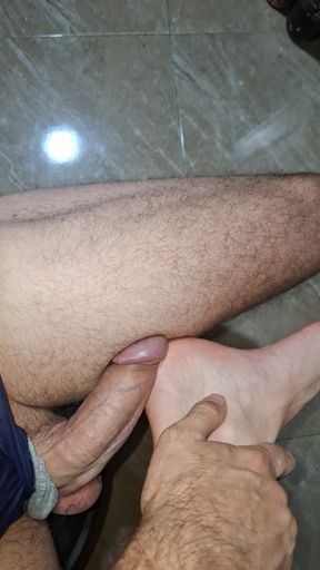 Masturbation on stool kitchen cumshot on ankle foot.