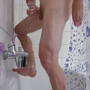 Shower CUM - jerking at my shower at home