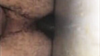 Black Bareback Fuck at the Cabin Glory Hole 2