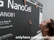 Подросток студентка купила телевизор, а в коробке был огромный член, минет со спермой