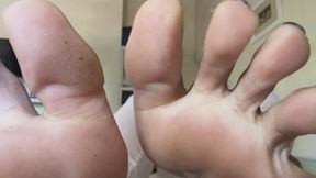 Up close and personal with my stinky feet