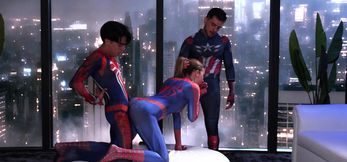 Superheroes Bang Spider Girl: Lula's Comic Fantasy