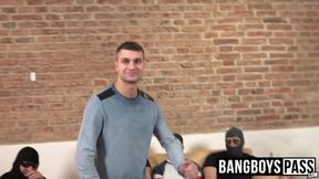 Intense hardcore orgy with horny hunks getting serviced hard