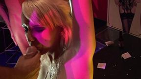 kat lee, kit lee and savannah gold all get off during a group sex orgy