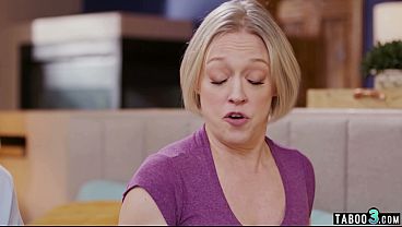 MILF stepmom Dee Williams sucks and rides big cock in taboo threesome