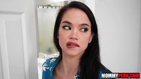 My asian stepmom was spying on me in the shower! | MommyPerv