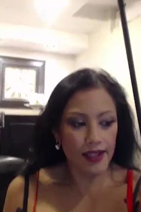 Busty Asian MILF Maxine X Squirts on Cam!