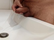 I pee and masturbate with saliva.