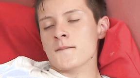 ”Good looking twink Mario plays with his hard boner”