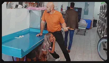 Laundromat Threesome: Charlotte, Haley & JMac Get Dirty Brazzers