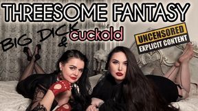 Cucked by BBC Threesome - Cuckold Story and Humiliation | Mistress Karino, Dominatrix Dinah [FHD MP4]