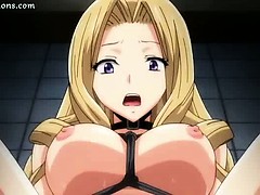 Tied up anime blonde squirting