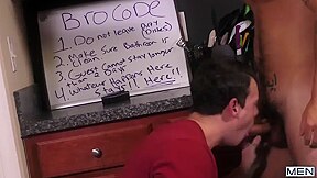 Awesome Straight Gives A Professional Blowjob