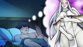 Asian MILF Masturbates to Hot Goddess in Erotic Games