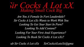 Sir Cocks a Lot XXX Male Porn Star first Movie Anal Rub Jerking off Cumshot South Florida 2