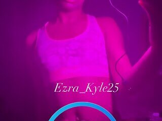 Ezra_Kyle25 sensually dances in pink lace  lingerie /Black Femboy Crossdresser Porn