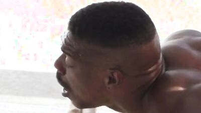 White stud Cade Maddox penetrates Adrian Hart's black bubble butt