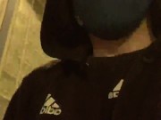 Pupper Fox public flashing soft cock Zg cock and ball ring