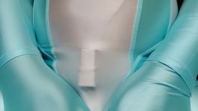 I put on the bodysuit my wife gave me and came inside the clothes several times
